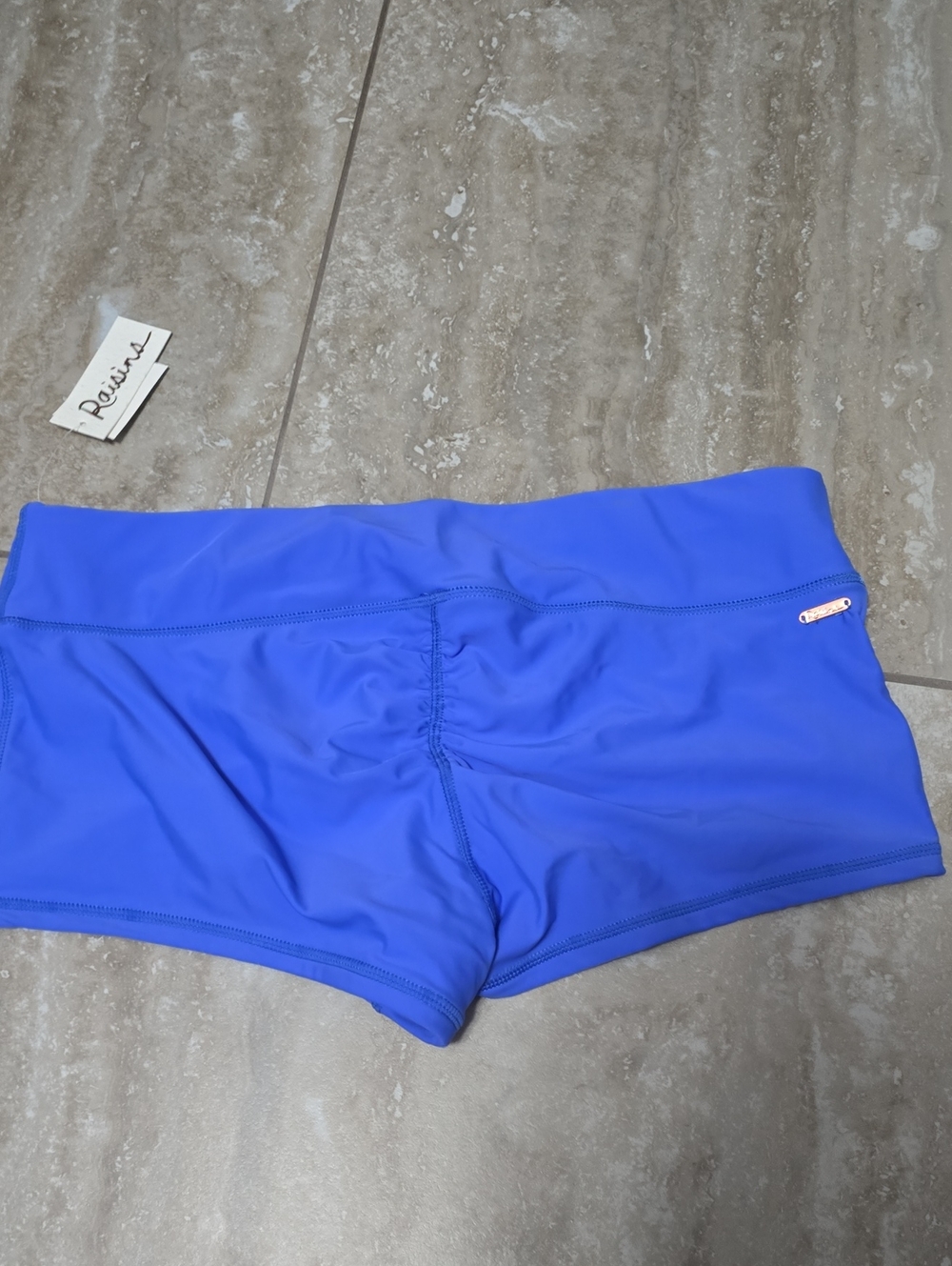 Women’s Athletic Swim Shorts - Bright Blue Sz Lg Nwt - Picture 3 of 5